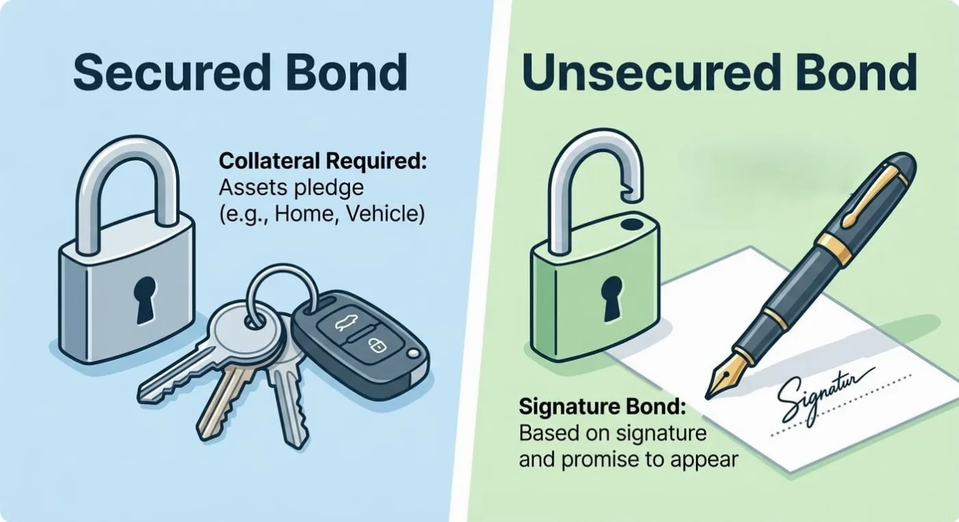 Secured vs. Unsecured Bail Bonds in Orlando, FL: Key Differences